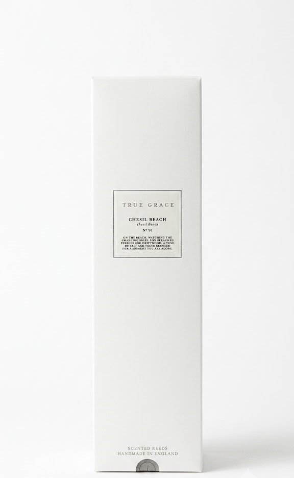 Village Reed Diffuser in Chesil Beach scent with natural reeds for luxury home aromatherapy in Lagos, Nigeria