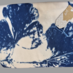 Fleece Blanket Autumn Sense Blue Leaves Throw