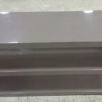 Miami High Gloss 3 Tier Shelving Display Unit Mink Grey