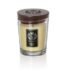 Vellutier Midnight Toast medium scented candle in glass jar with wooden lid on table Lagos Nigeria