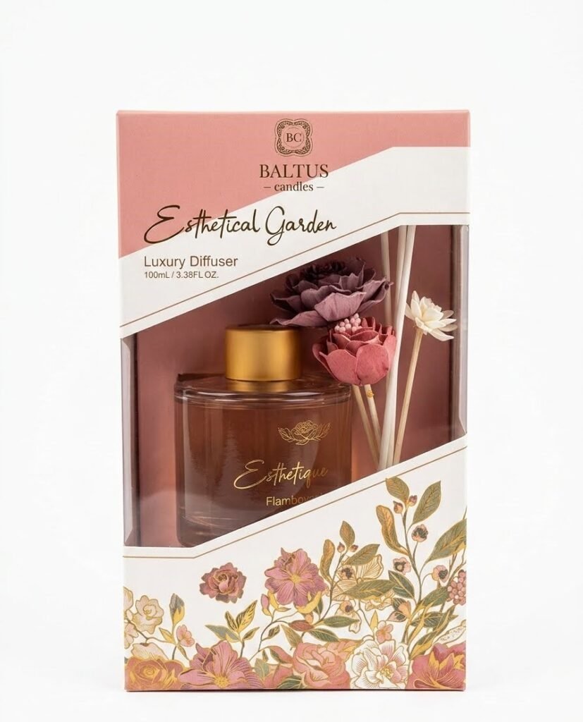100ml esthetical garden reed diffuser with faux flowers for stylish home fragrance and room décor in Lagos, Nigeria
