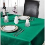 Chequers Tablecloth 70X108 Green
