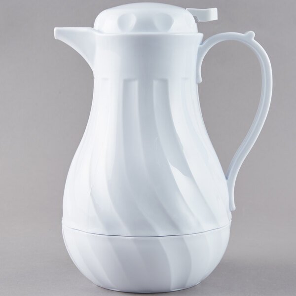 1521354.jpg Swirl Coffee Server White Jug - Image 1