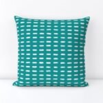 Teal Square Throw Pillow 45 X 45
