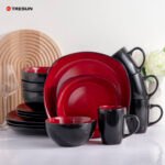 16Pc Tableware Dinner Plate Set