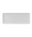 Sleek 31x12cm white Delta porcelain serving platter for elegant appetizers and dining in Lagos, Nigeria