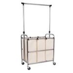 3 Bag Laundry Sorter In Hanging Bar