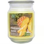 18Oz Scented Candle Jar Pineapple Basil