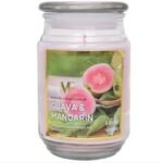 18Oz Scented Candle Jar Guava Mandarin