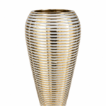 40 cm gold urn vase for home décor and floral display on table or shelf