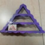 3 Tier Triangle Wooden Shelf