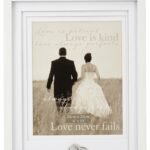 Amore crystal rings 3 tier mount photo frame 8x10 silver wedding display Lagos Nigeria