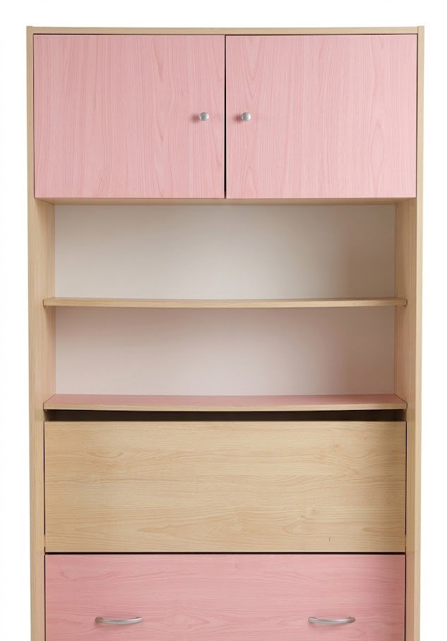 White Malibu storage over-bed unit and bookshelf for bedroom organisation in Lagos, Nigeria