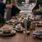 50cm clear glass chalice vase for flowers and event décor in Lagos, Nigeria