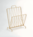 Avento gold finish magazine rack metal holder for magazines in living room décor Lagos, Nigeria