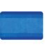 Blue microfibre bath mat placed beside bathroom sink for floor comfort in Lagos, Nigeria