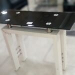 Metro Tv Console Table Tv With Hi-Gloss White