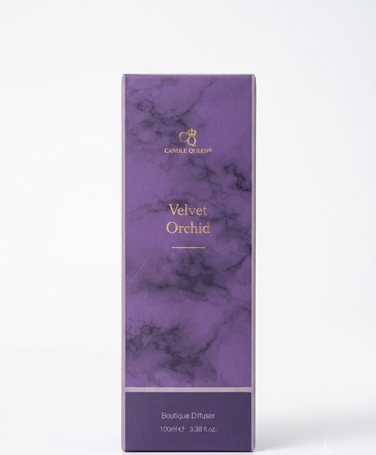 Candle Queen Velvet Orchid 100ml boutique reed diffuser Candle Queen Velvet Orchid 100ml boutique reed diffuser in a luxury purple gift box in Lagos, Nigeria