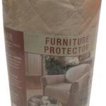 Beige furniture protector chair cover for home seating in Lagos Nigeria