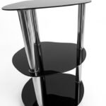 Heart-shaped 3-tier metal shelving unit for decorative home storage in Lagos, Nigeria.