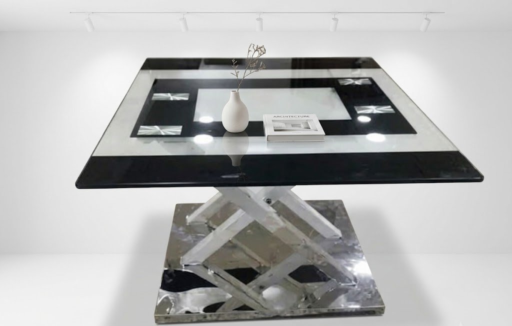 Modern side table used as living room or bedside accent table for home décor display, Lagos, Nigeria