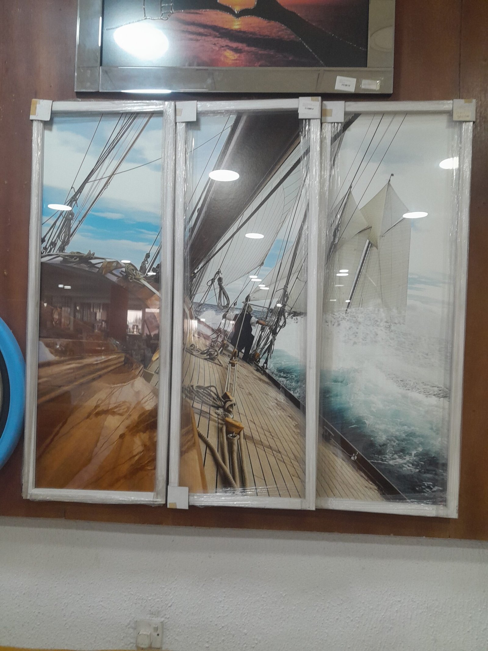 34857 Mariquita & Marriette Yacht Triptych Wall Art - Image 1