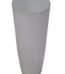 White bullet ceramic decorative vase for home styling and tabletop decor in Lagos Nigeria minimalist luxury design