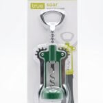 Metallic green True Soar winged corkscrew with chrome levers in its original packaging in Lagos, Nigeria.