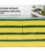 Three pack of yellow cellulose sponges for high-absorbency kitchen cleaning in Lagos, Nigeria