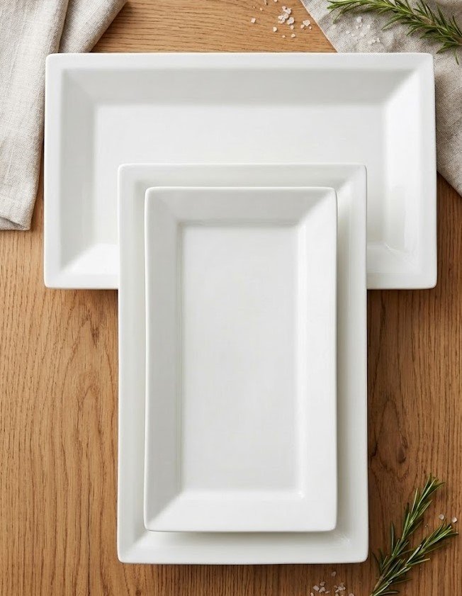 Gran Servicio 36x22cm rectangular ceramic serving platter for dining and hosting in Lagos, Nigeria