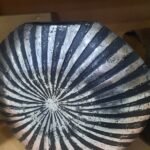 Pot81 Whirl Vase Blk/Sil