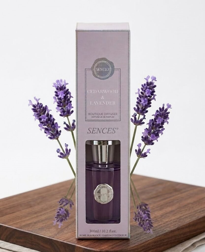 300ml Sences cedarwood and lavender reed diffuser with glass bottle and reeds for home fragrance in Lagos, Nigeria