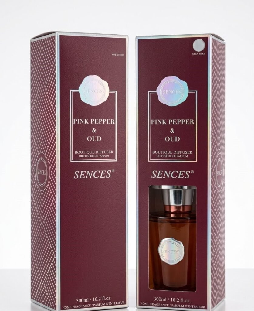 300ml pink pepper and oud reed diffuser bottle for home fragrance in Lagos, Nigeria
