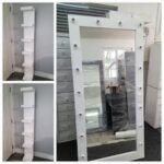 White Dressing Room Lighted Mirror 80X60Cm