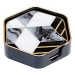 Square Coaster Oyster Set Of 4