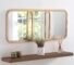 Links Gold Wall Mirror – Modern Framed Decorative Mirror for Living Room & Bedroom