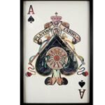 Ace Of Spades Picture 90 X 60 X 4Cm Wall Art