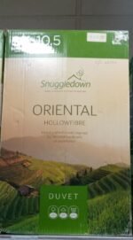 White 10.5 tog oriental hollowfibre duvet for cozy and breathable bedding in Lagos, Nigeria