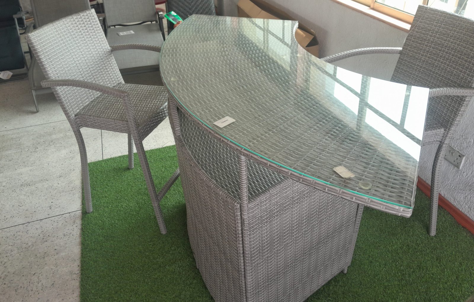 47121 Gardeners Eden 3Piece Set Grey & Brown Furniture - Image 1