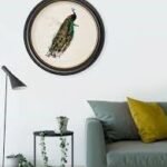 70Cm X 70Cm Round Peacock Wall Art