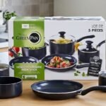 GreenPan 5-piece non-stick ceramic cookware set for healthy kitchen cooking in Lagos, Nigeria