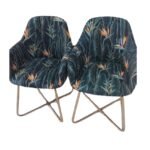 Set Of 2 Floral Chair