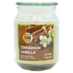 18Oz Scented Candle Jar Cinnamon Vanilla