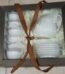 13-piece white porcelain tea set with fluted design and silver trim in a premium gift box in Lagos, Nigeria