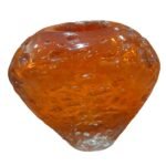 Basket Glass Orange Vase