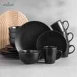 16Pcs Dinner Plate Set Orange