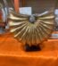 Modern gold resin abstract figurine ornament for luxury shelf and tabletop styling in Lagos, Nigeria