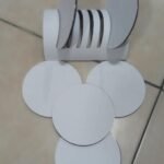 Coffee Mat Glass Coaster Metal And Leather