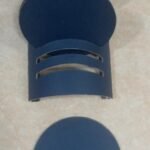 Coffee Mat Glass Coaster Metal And Leather