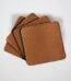 Metal and glass coffee coaster with leather effect for luxury table protection in Lagos, Nigeria